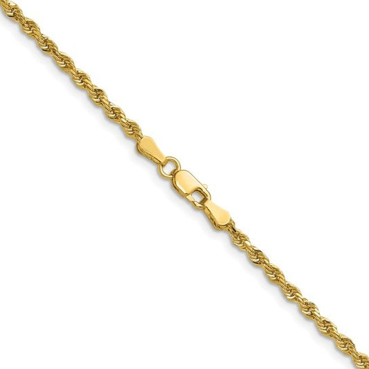 14kY 2.25mm D/C Rope Chain 018L-20