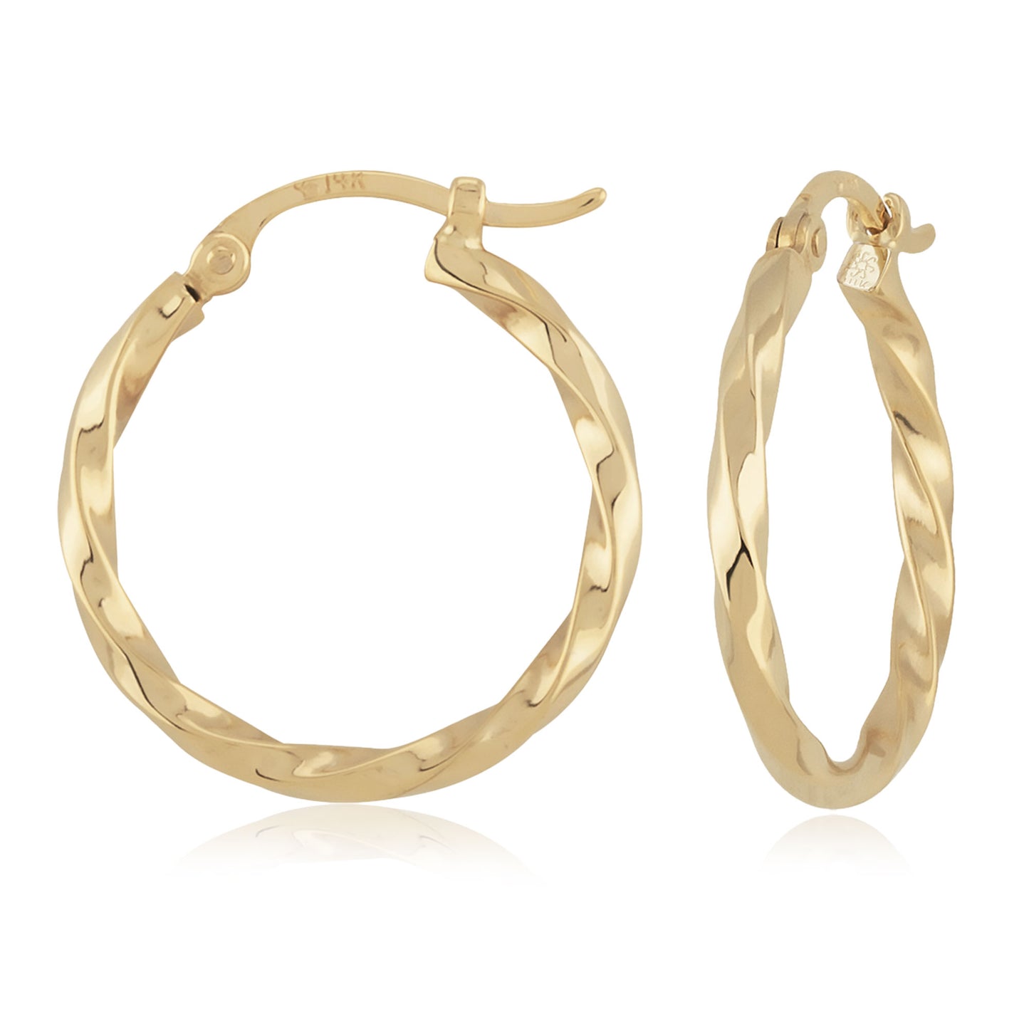 14kY Twisted Hoop 03/071