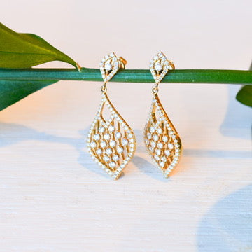 14kY 1.06cttw Diamond Dangle Earring E1804Y