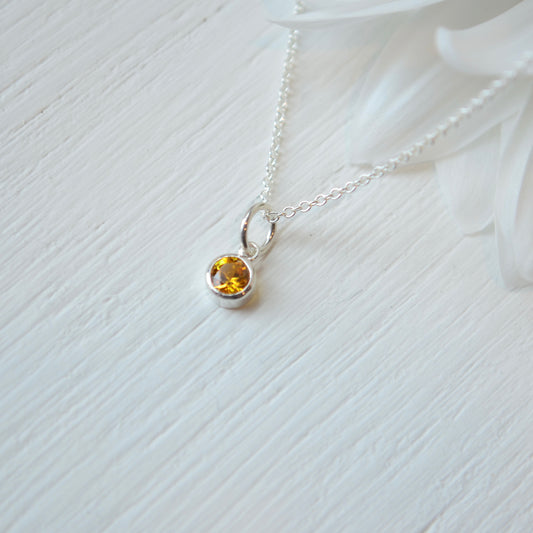 SS Imitation Citrine Charm 86179