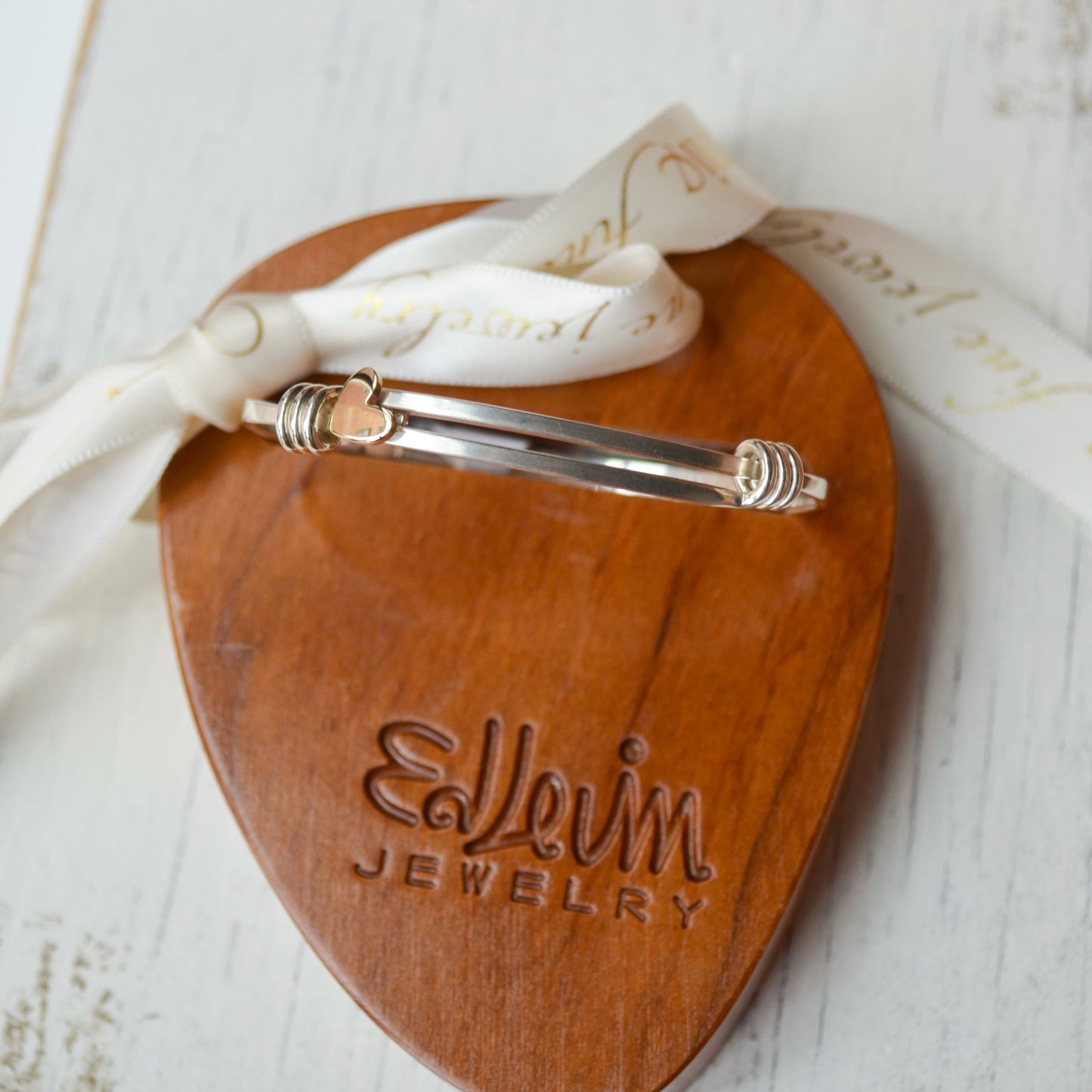 SS w/YG Heart Sweet Heart Bracelet BR11112HYNS-LM