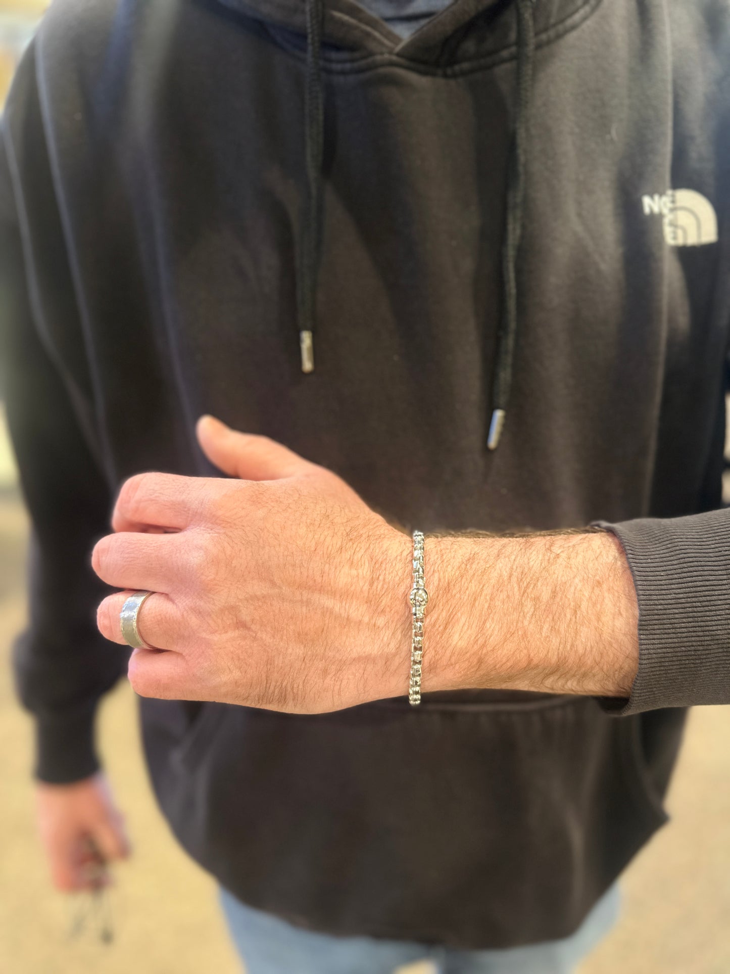 SS Box Chain Bracelet SB8010-75