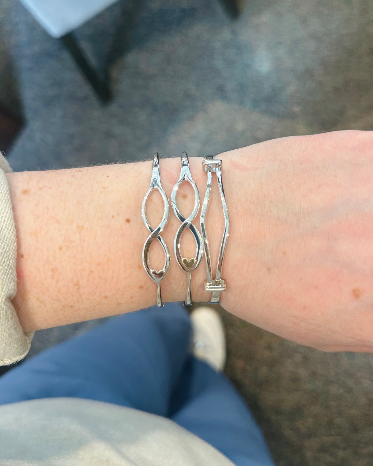 SS Endless Bracelet w/ Heart BR54312HT-LM