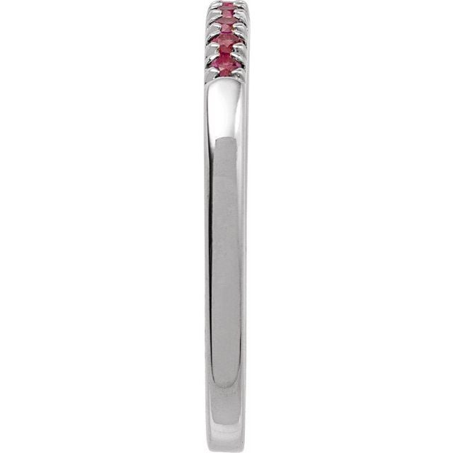 SS Stackable LAB Ruby Ring 689237