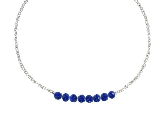 SS Gypsy Anklet w/ Lapis AN90512L