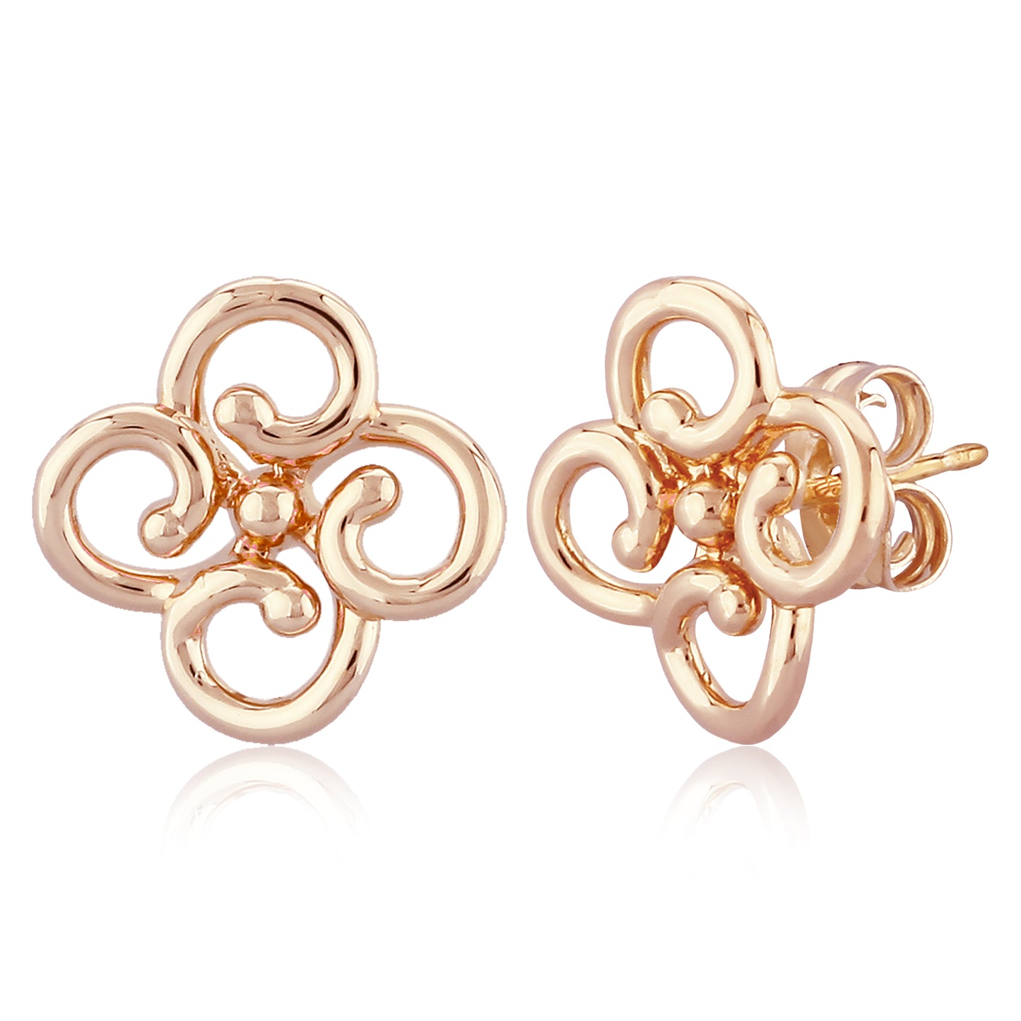 14kR Clover Post Earring 21/3222R