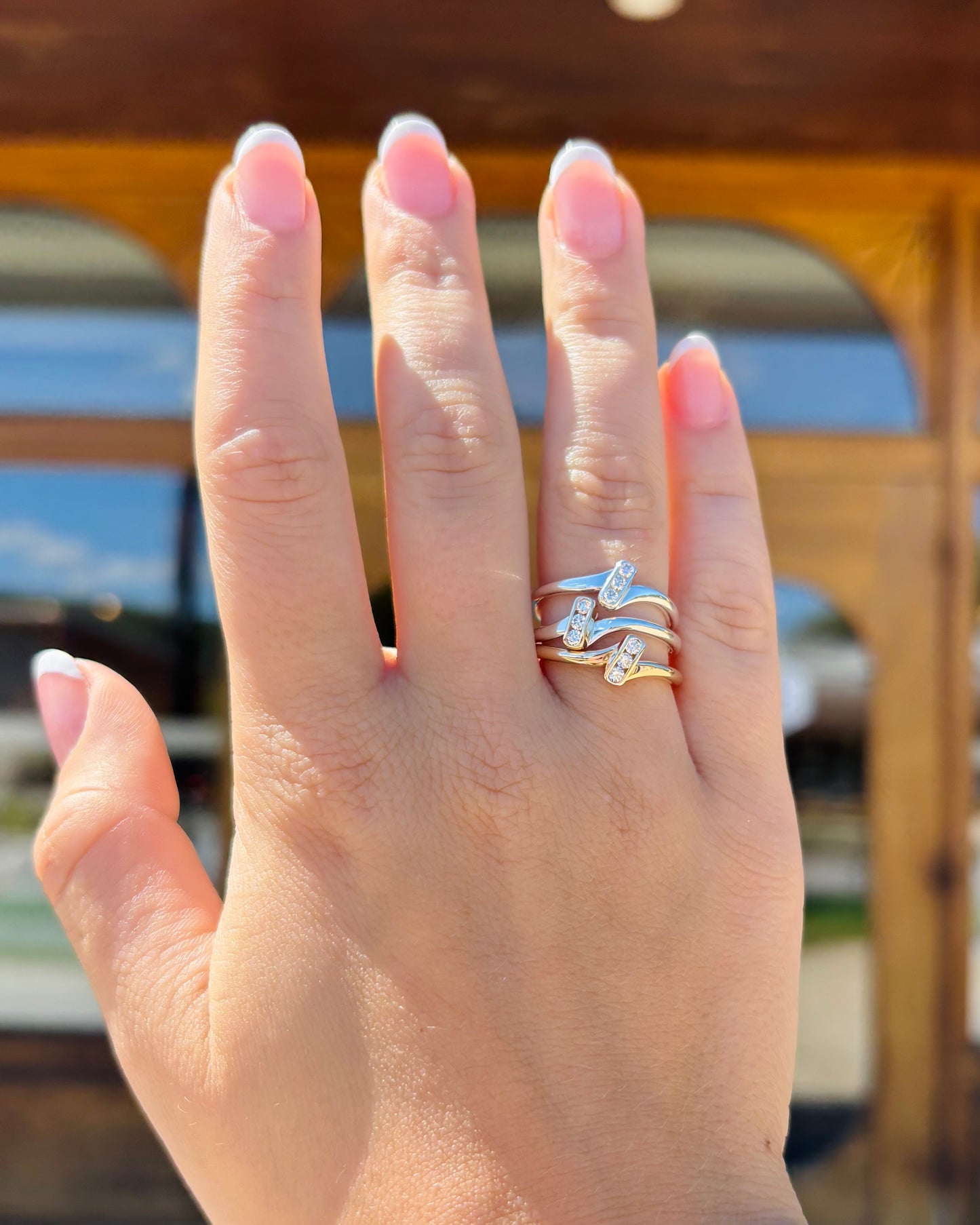 14kY .09cttw Diamond Aurora Ring RI82220D-7.5