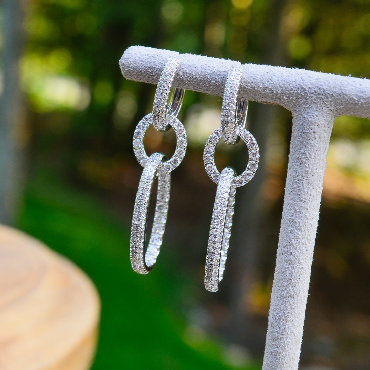 14kW 1cttw Diamond Oval Dangle SC55025754