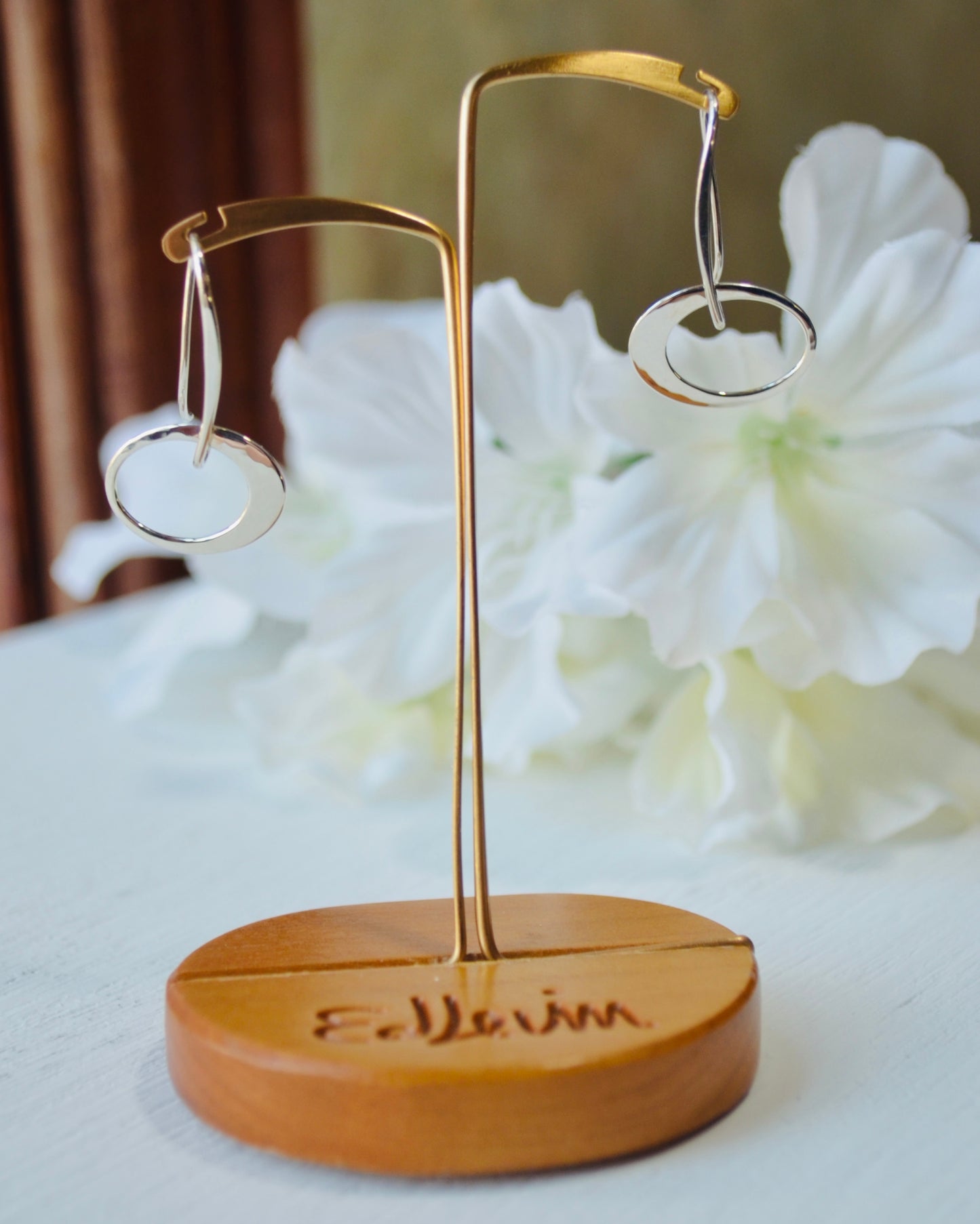 SS Petite Elliptical Earring EA38612