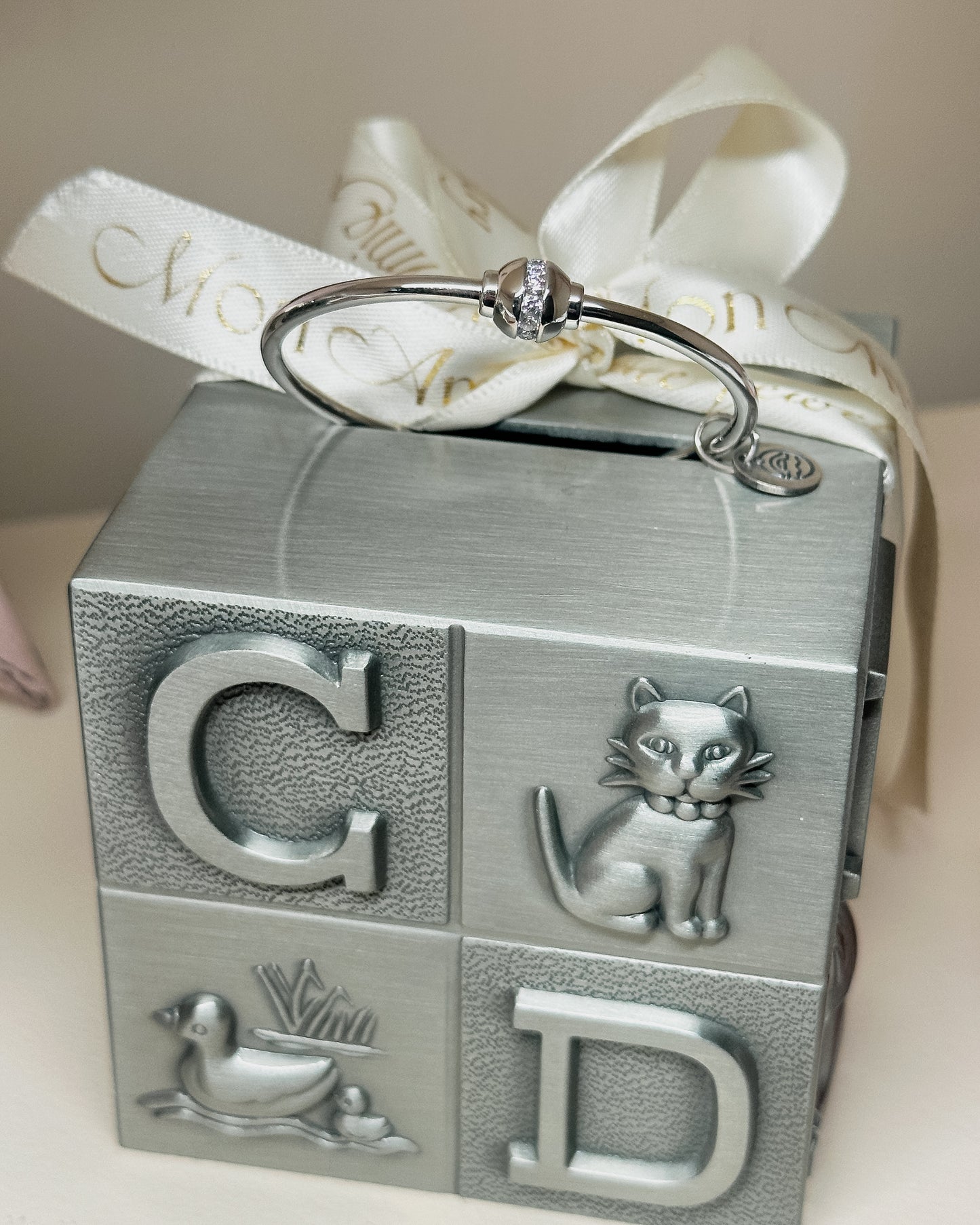 SS CZ Bead Bracelet SB5462-55