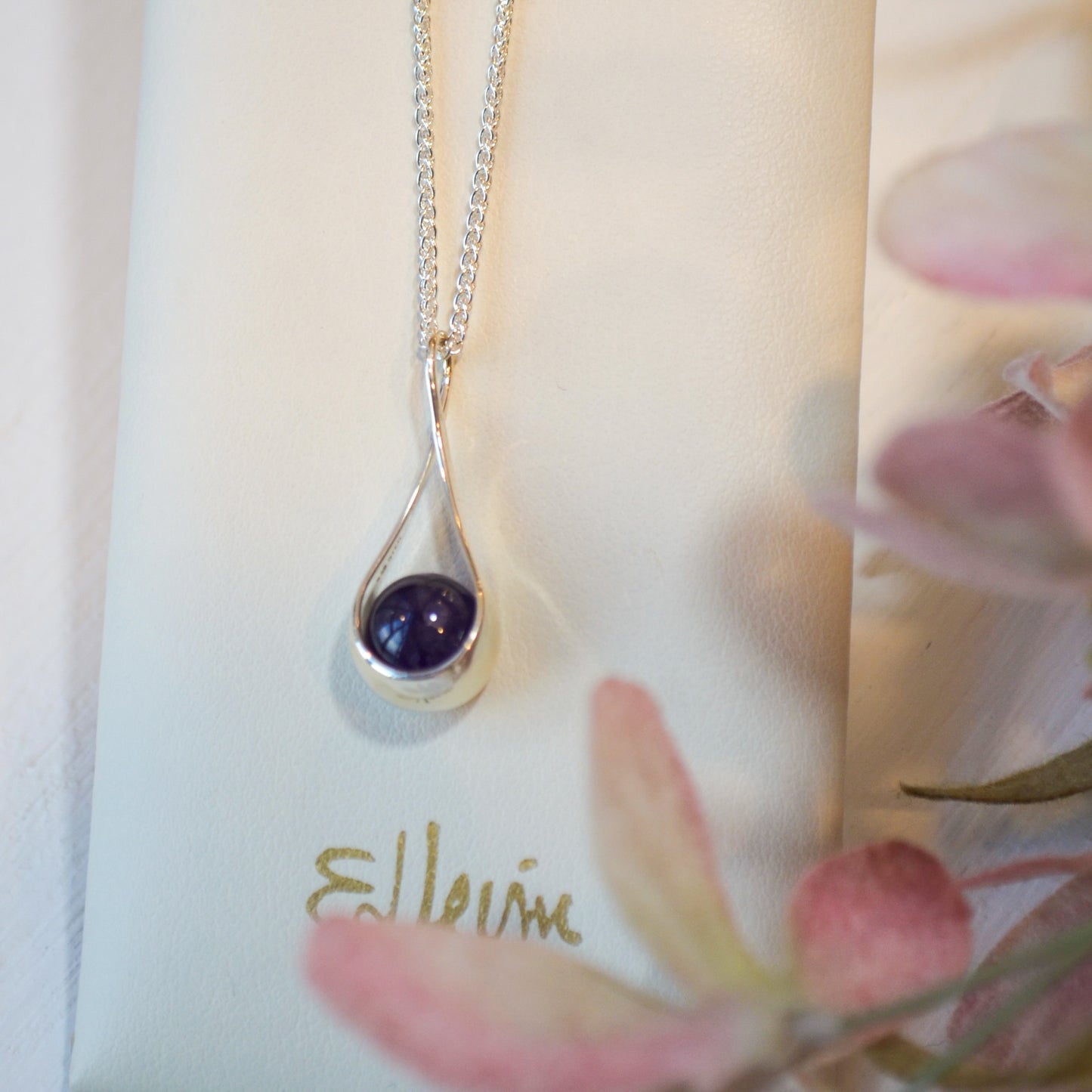 SS Amethyst Captivating Necklace PE75412A-18