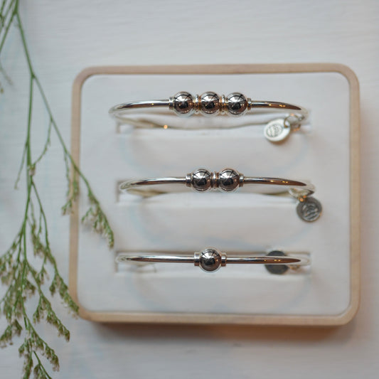 SS 3 Bead Bracelet SB5420-70