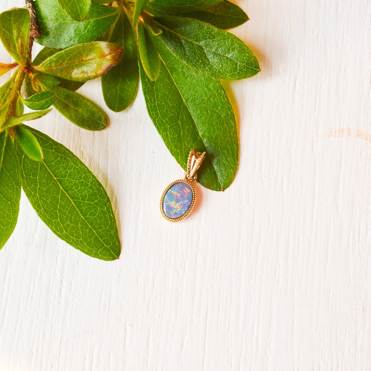 14kY .70ct Opal Pendant TXPXX2779DNOP