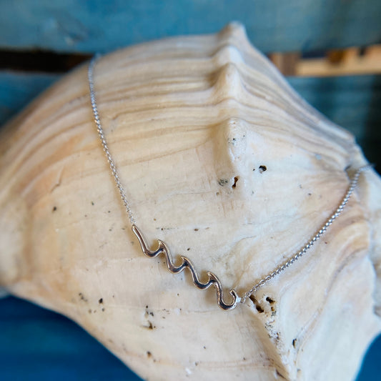 SS Triple Wave Necklace NP3013