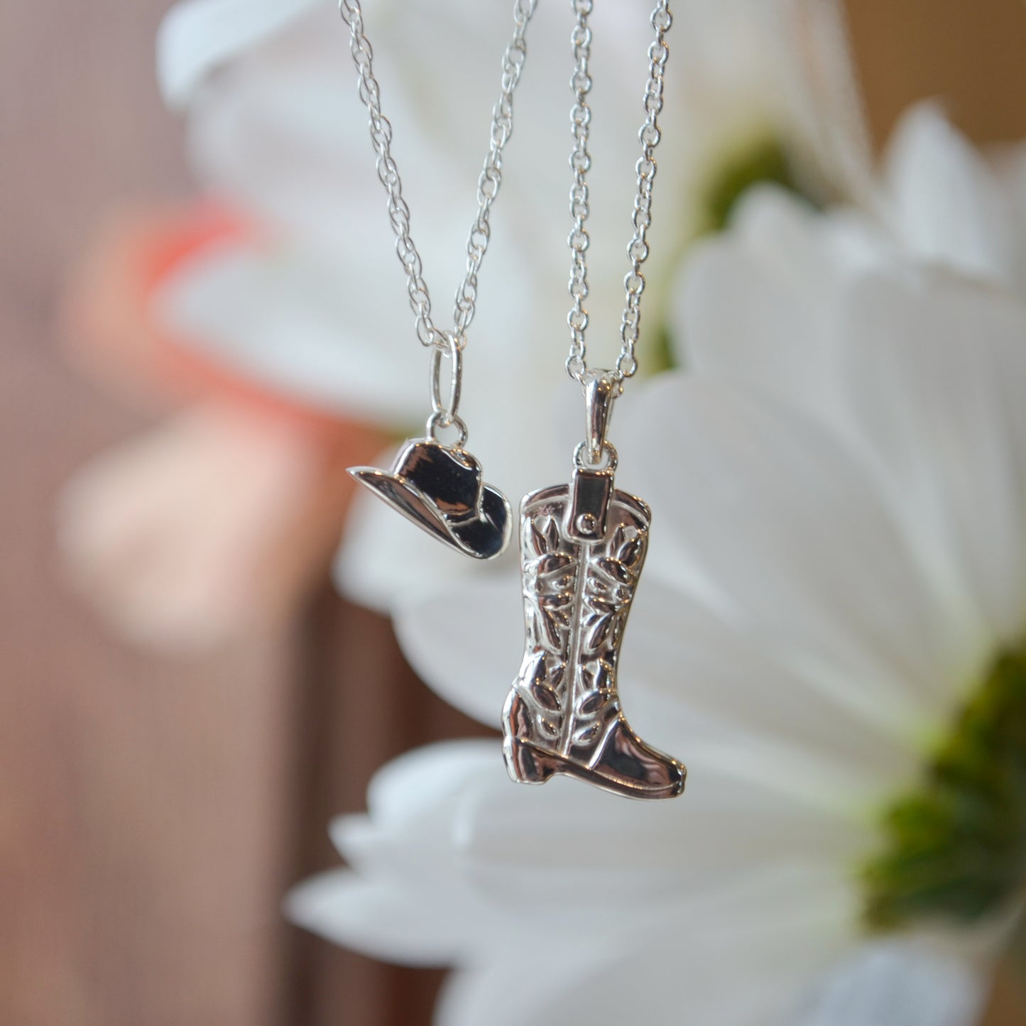 SS Western Boot Necklace 88465