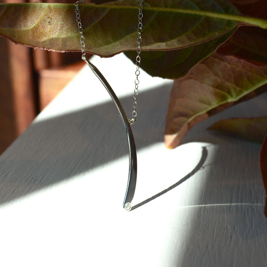 SS .03cttw Diamond Starlet Necklace NE14012D-18