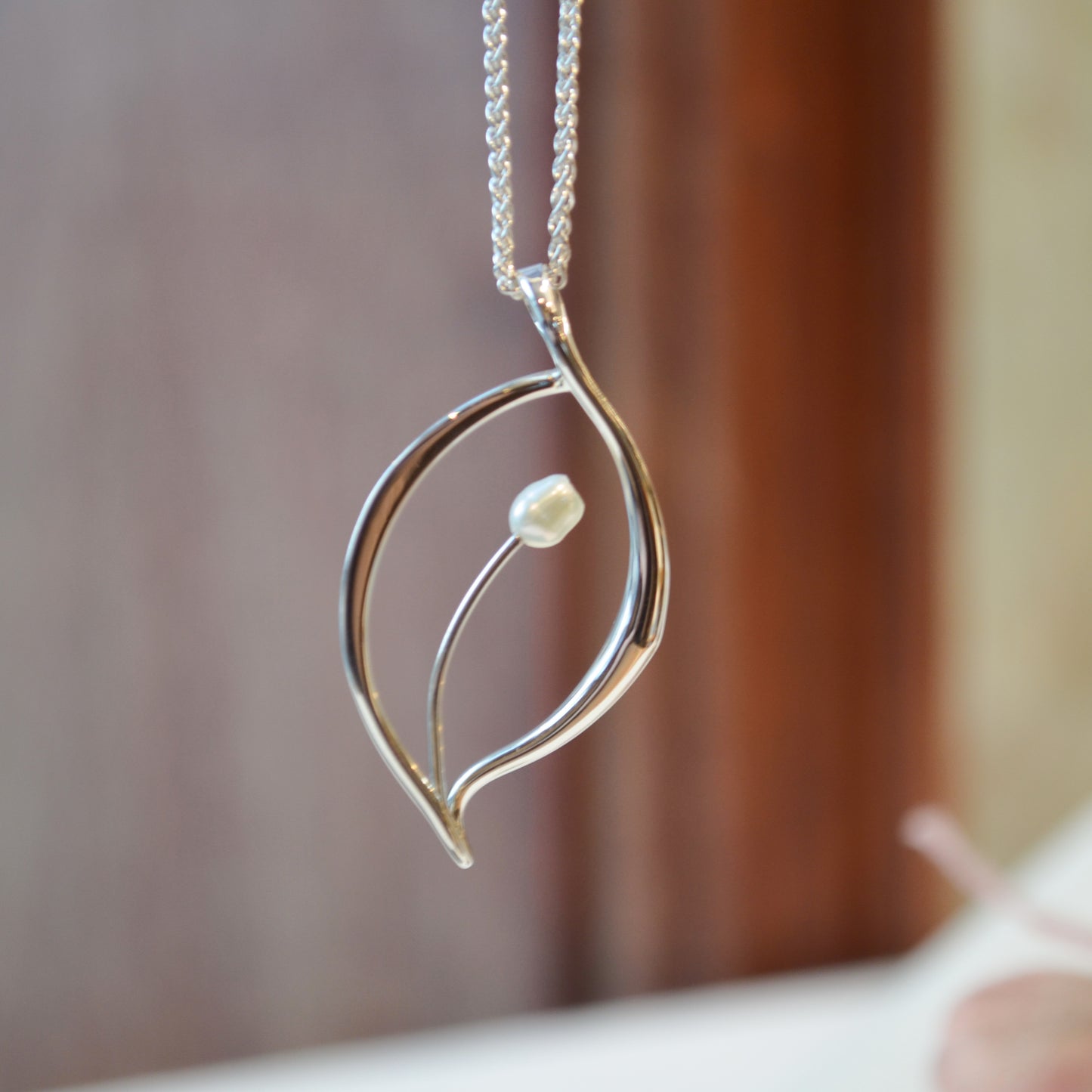 SS Jonquil w/FWP Necklace PE73412FWP-18