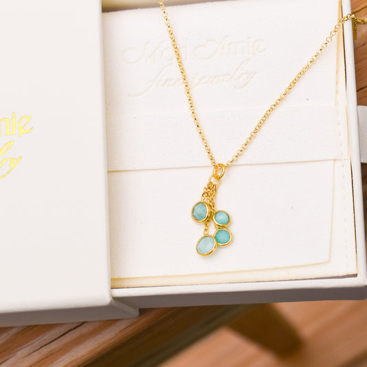 18k Vermeil Amazonite BELLA Necklace CG129-3378AO