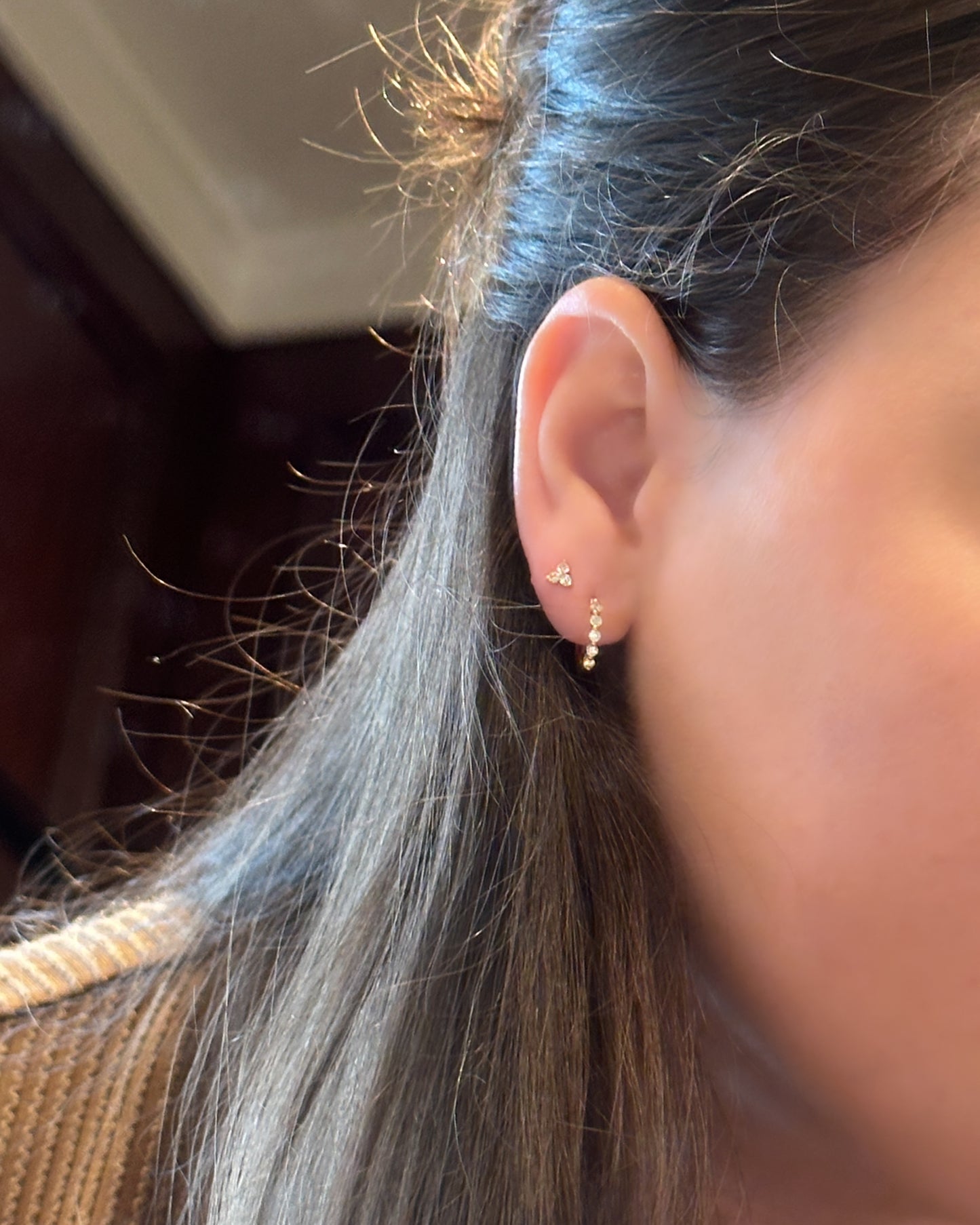 14kR .15ct Diamond Trio Stud SC55007043V2