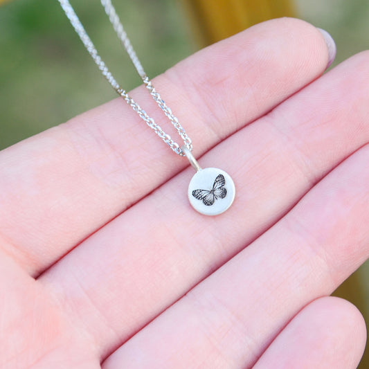 SS Butterfly Pendant - 8mm