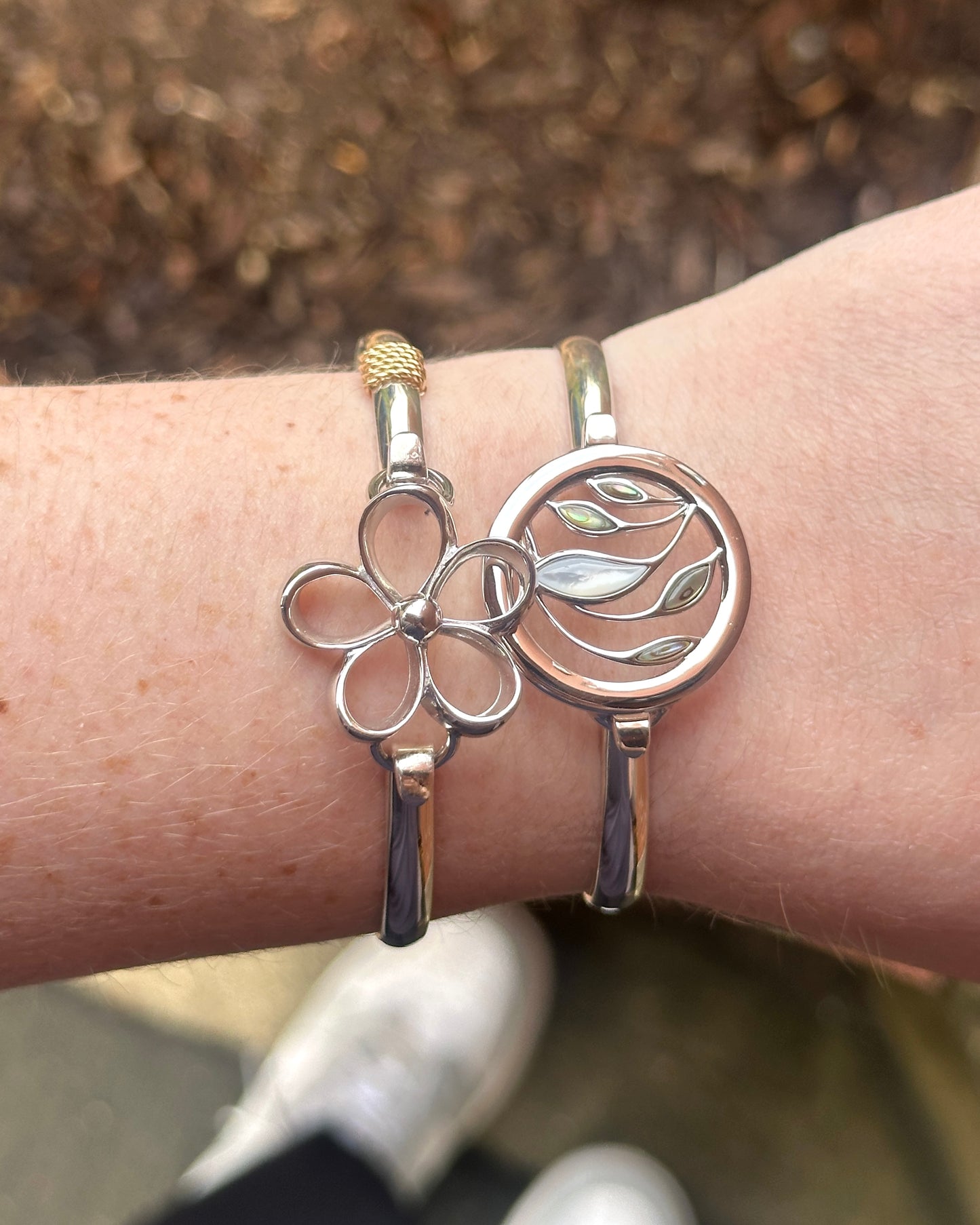 SS MOP Abalone Petals Clasp SB5980