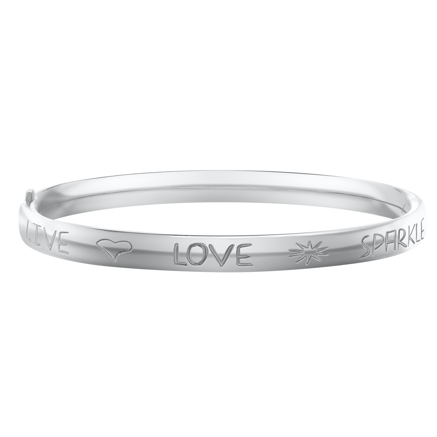 SS Live Love Sparkle Bracelet .565