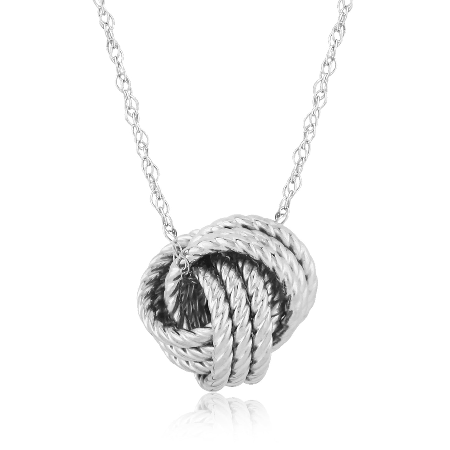 SS Twisted Love Knot Pendant 65/141