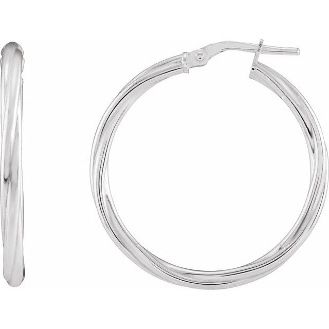 SS Twist Hoops 689096
