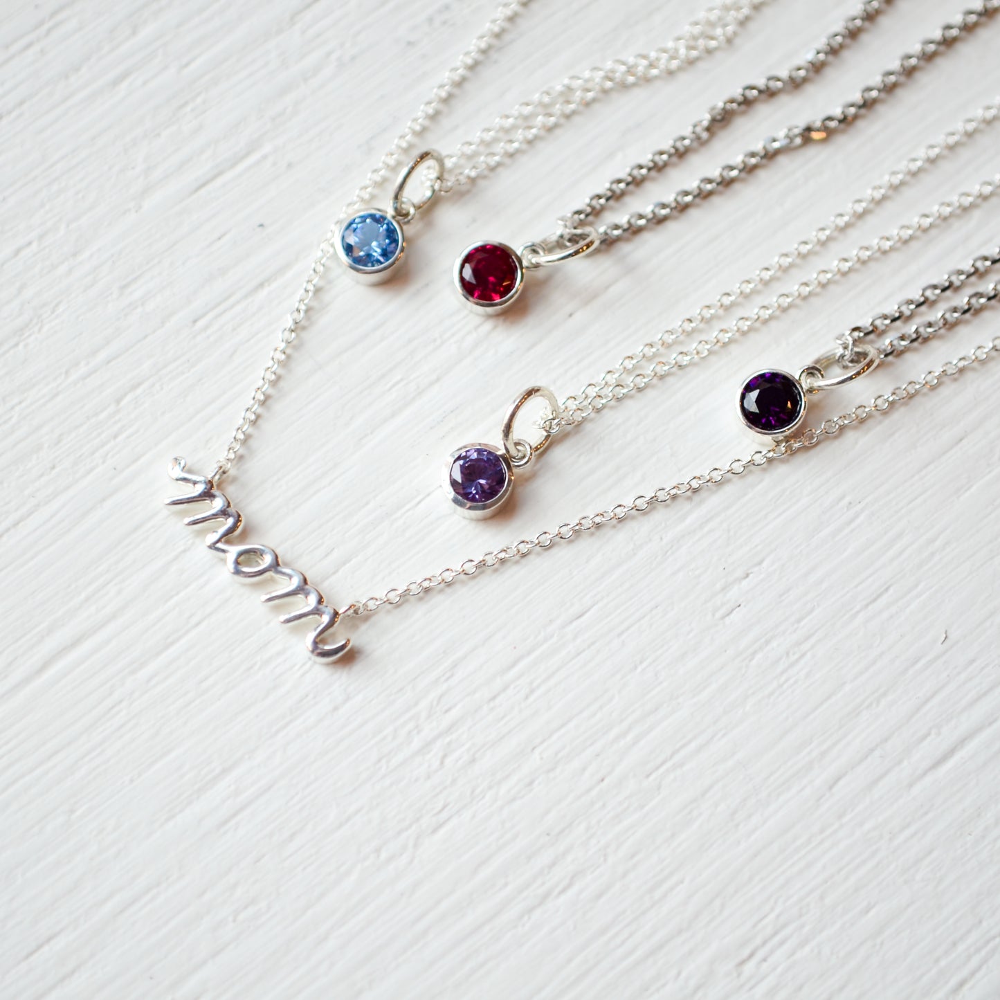 SS Mom Script Necklace 87396-18