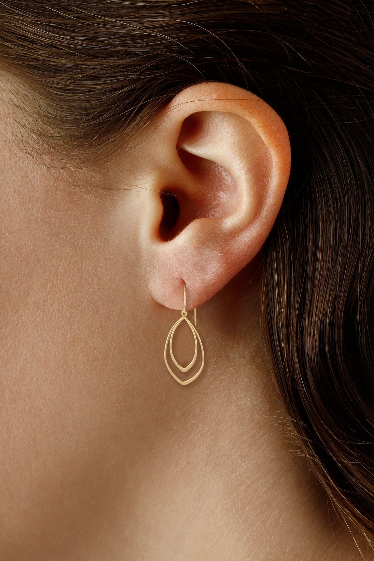 14kY Mini Double Point Drops 7839MINI