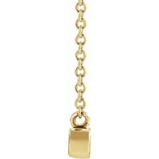 18kY Gold Plated Mama Script Necklace 87395