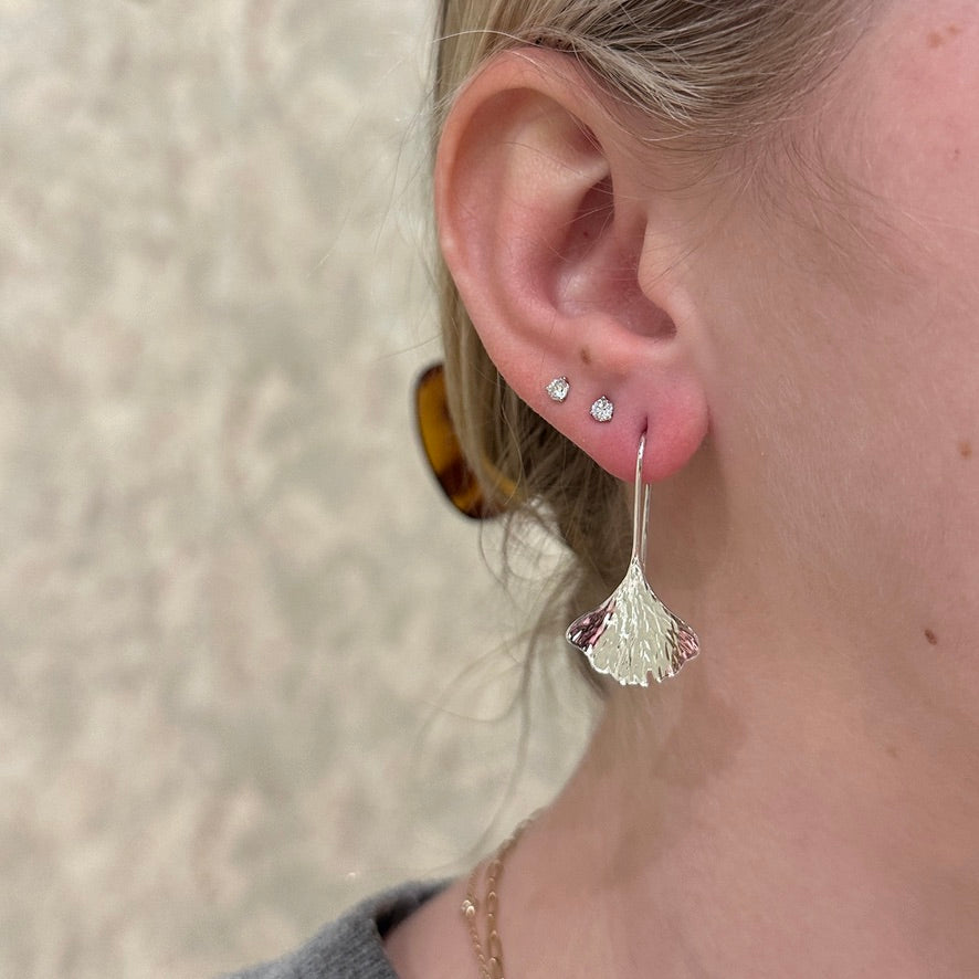 SS Ginkgo Earring EA39512