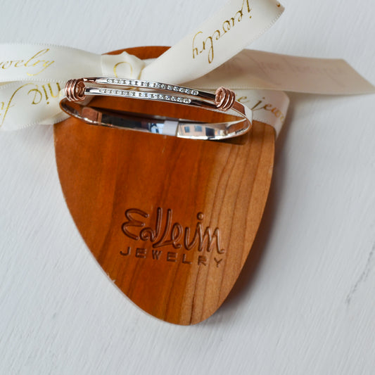 SS/RG .60ct Diamond Signature Bracelet BR16642RD-LM