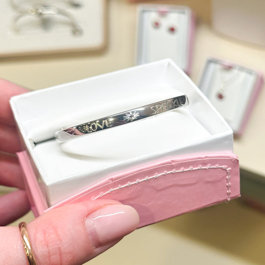 SS Live Love Sparkle Bracelet .565