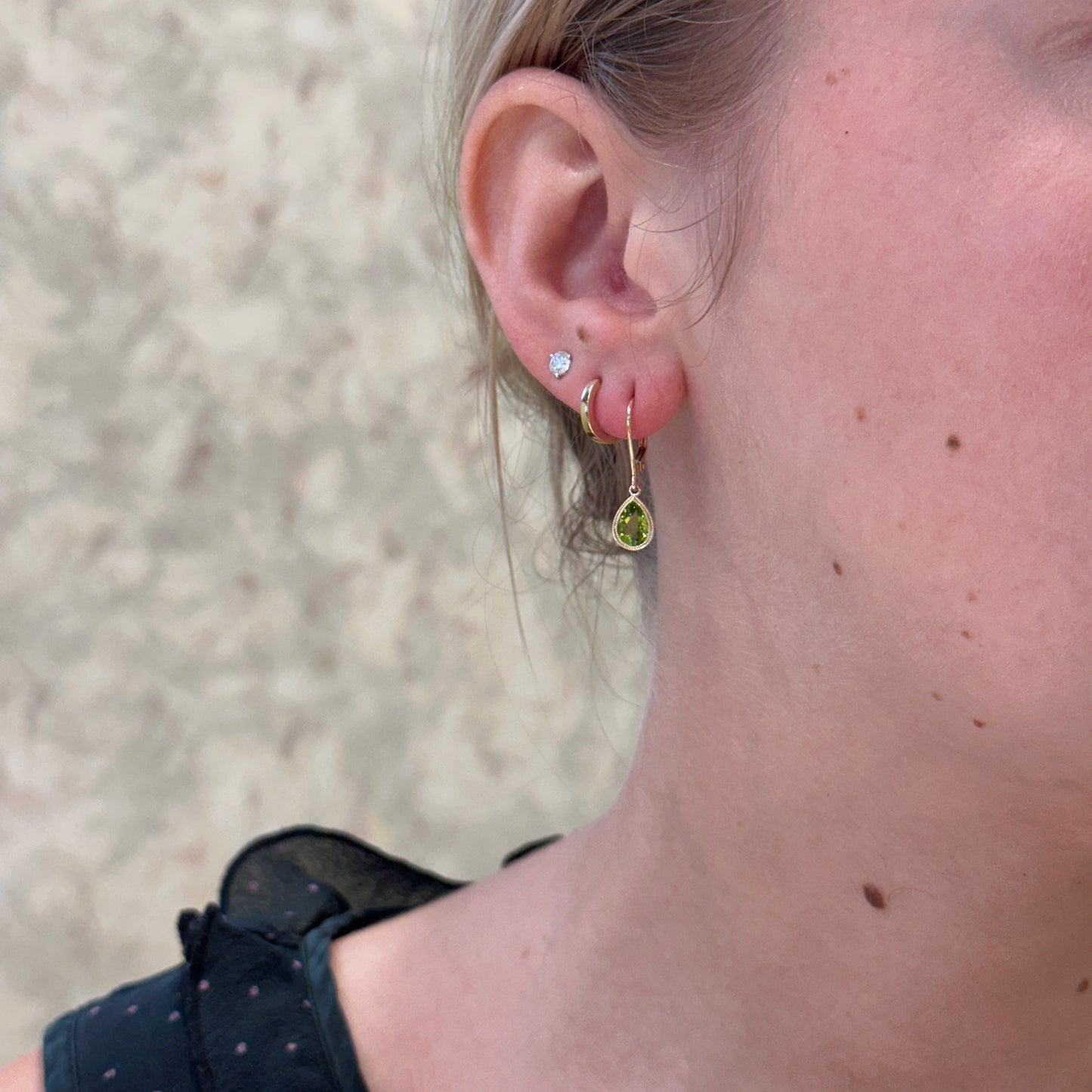14kY 1.81cttw Peridot Earring TEA7592NPE
