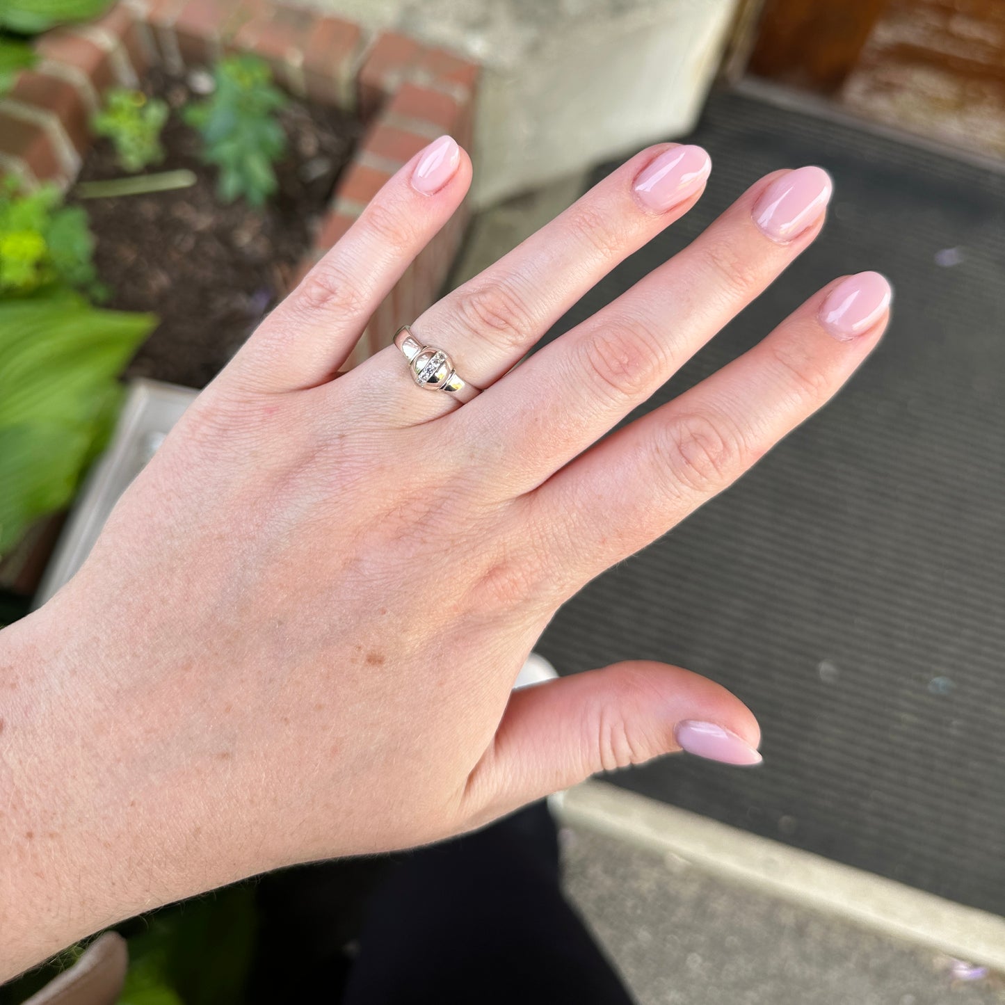 SS CZ Bead Ring SF5462-7