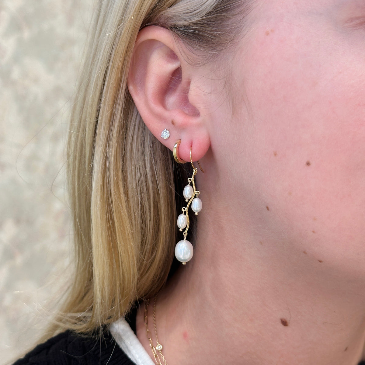 14KY Multi FWP Drop Earring 13129FP