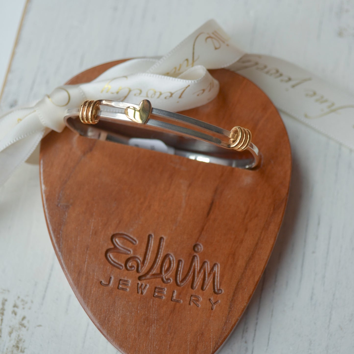 SS/YG w/ YG Heart Sweet Heart Bracelet BR11142HYNS-LM