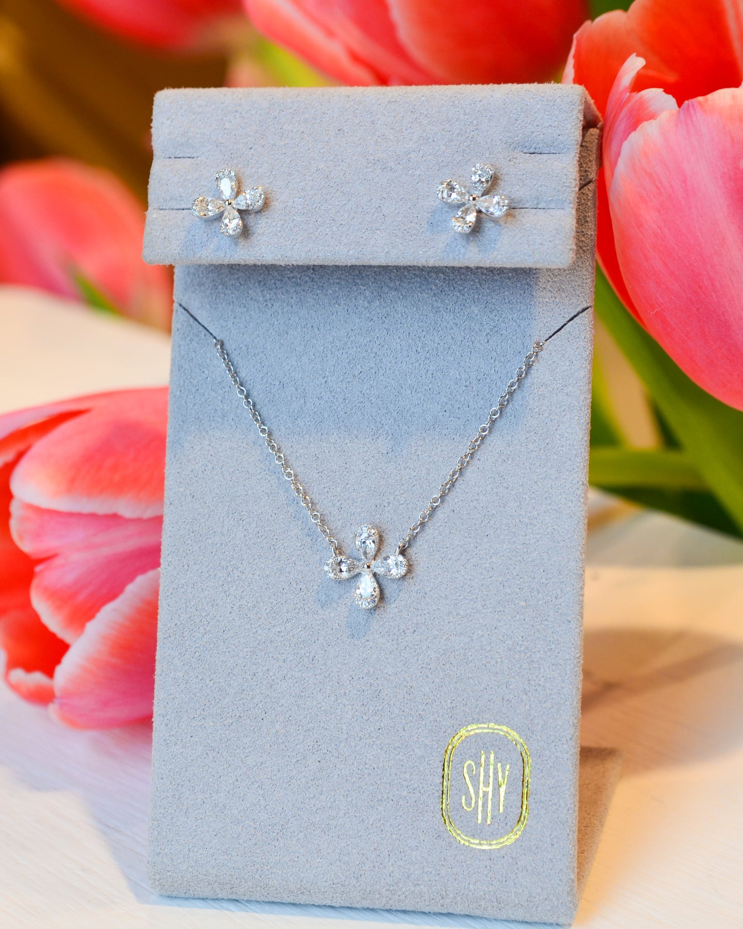 14kW .59ct Dia Flower Stud SC55021613