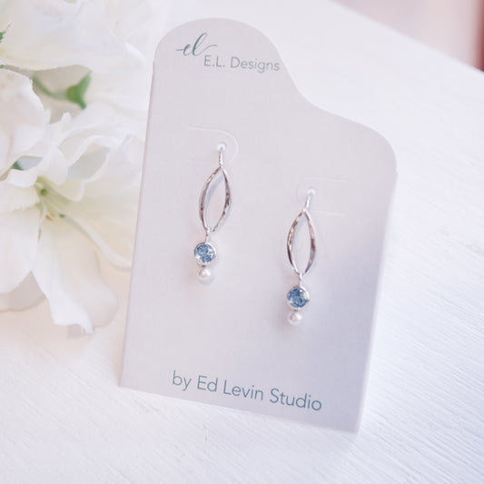 SS Dew Drop Earring FWP & BT EA33712BTFWP