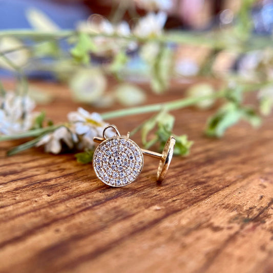 14kY .17ct Diamond Pave Stud SC55002270