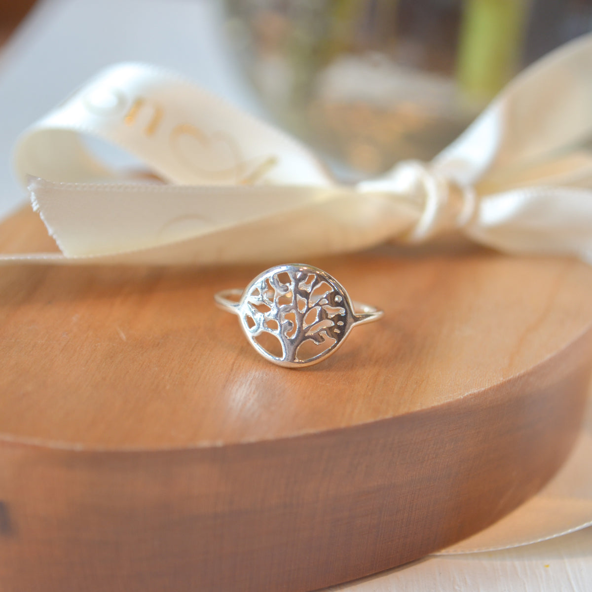 SS Polished Tree Ring QR6585-8