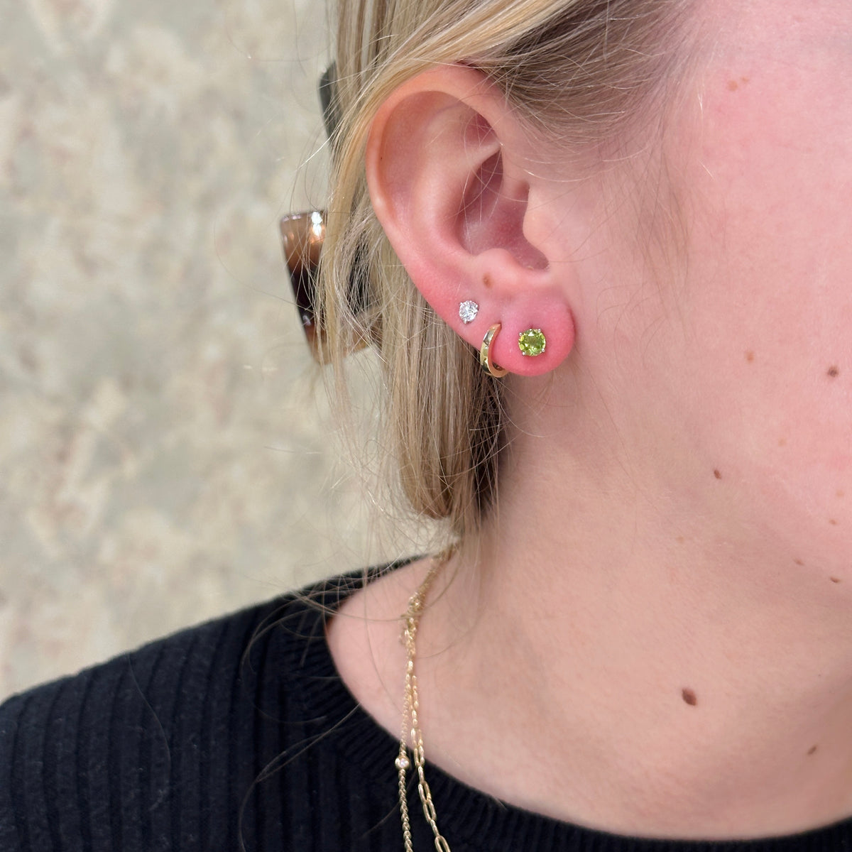 SS 5mm Peridot Stud