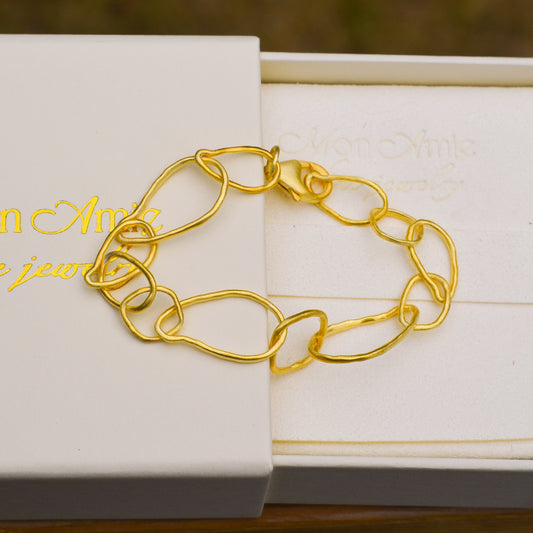 18k Vermeil TRAIL Link Bracelet PU120-8009/OM