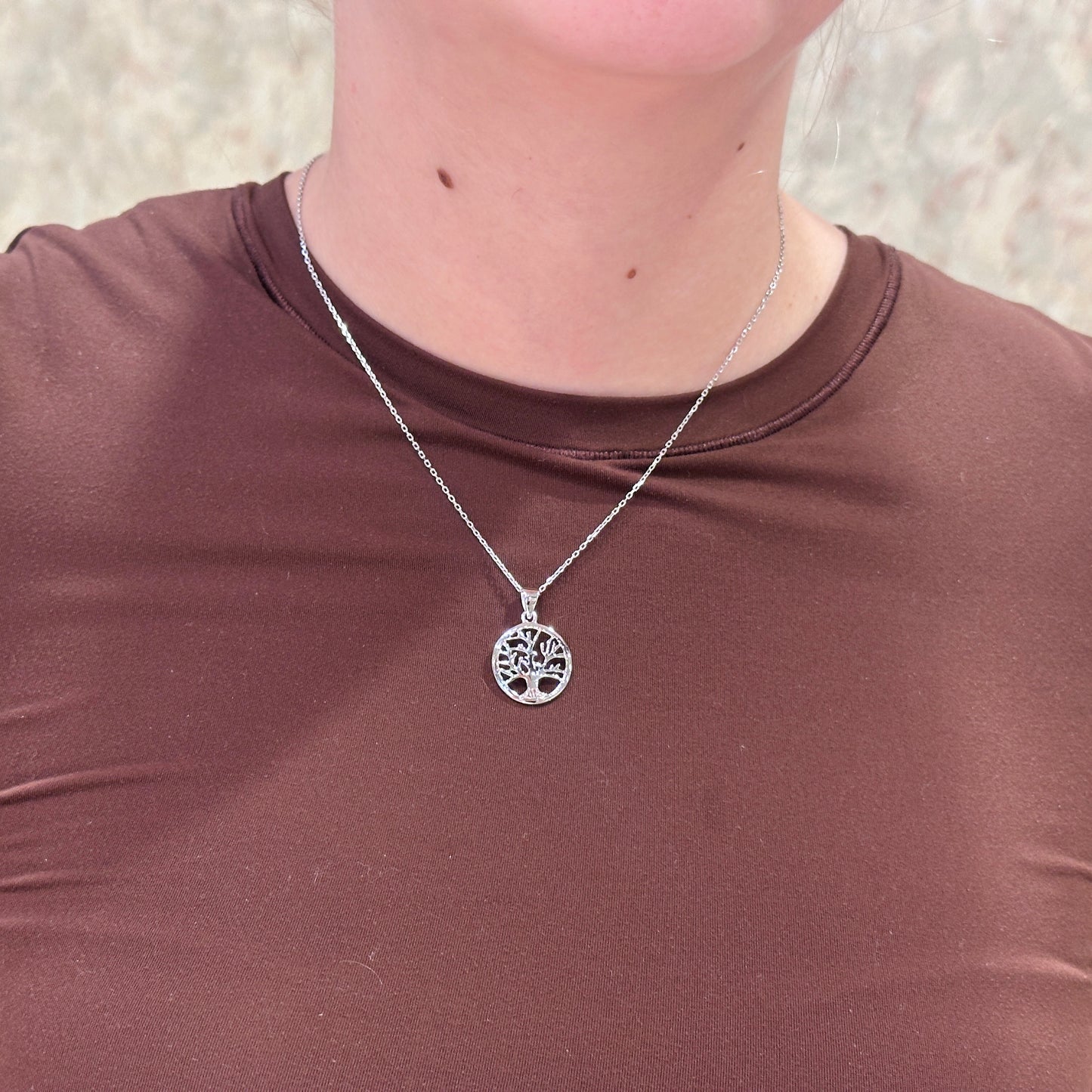 SS Tree of Life Necklace AGP1578-18"