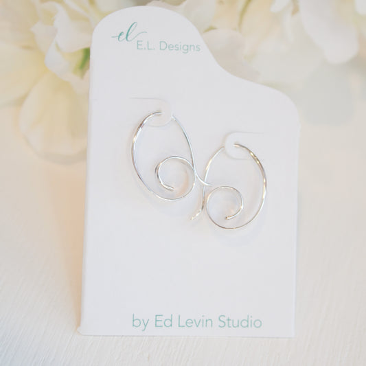 SS Curly-Q Earring EA96112
