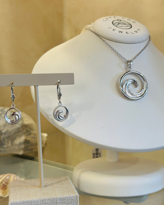 SS Round Wave Necklace ENP3042