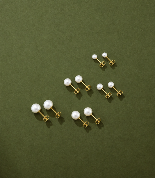 14kY Freshwater Pearl Stud 927527/FW - 7mm
