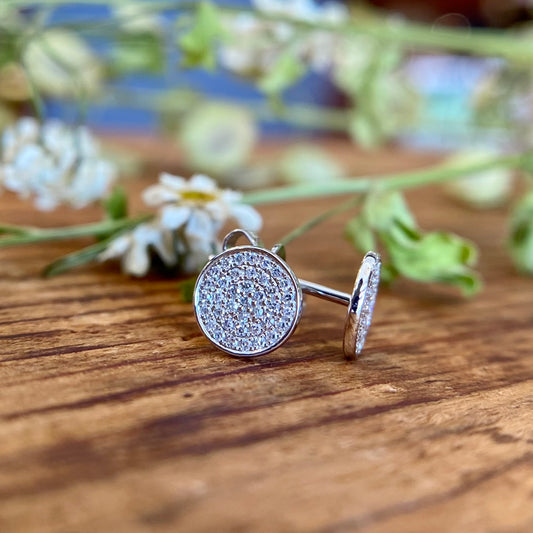 14kW .17ct Diamond Pave Stud SC55002269