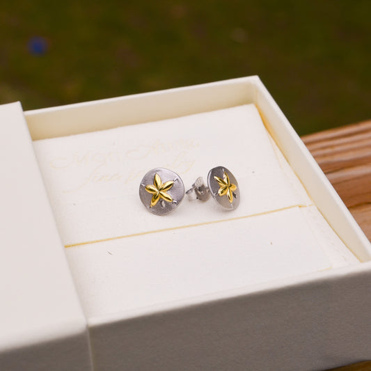 SS/18k Vermeil Starfish Studs PE120-6751/O